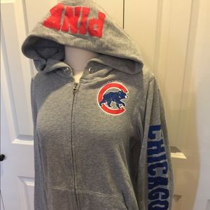 VS PINK misses L Chicago Cubs hoodie w bling logo